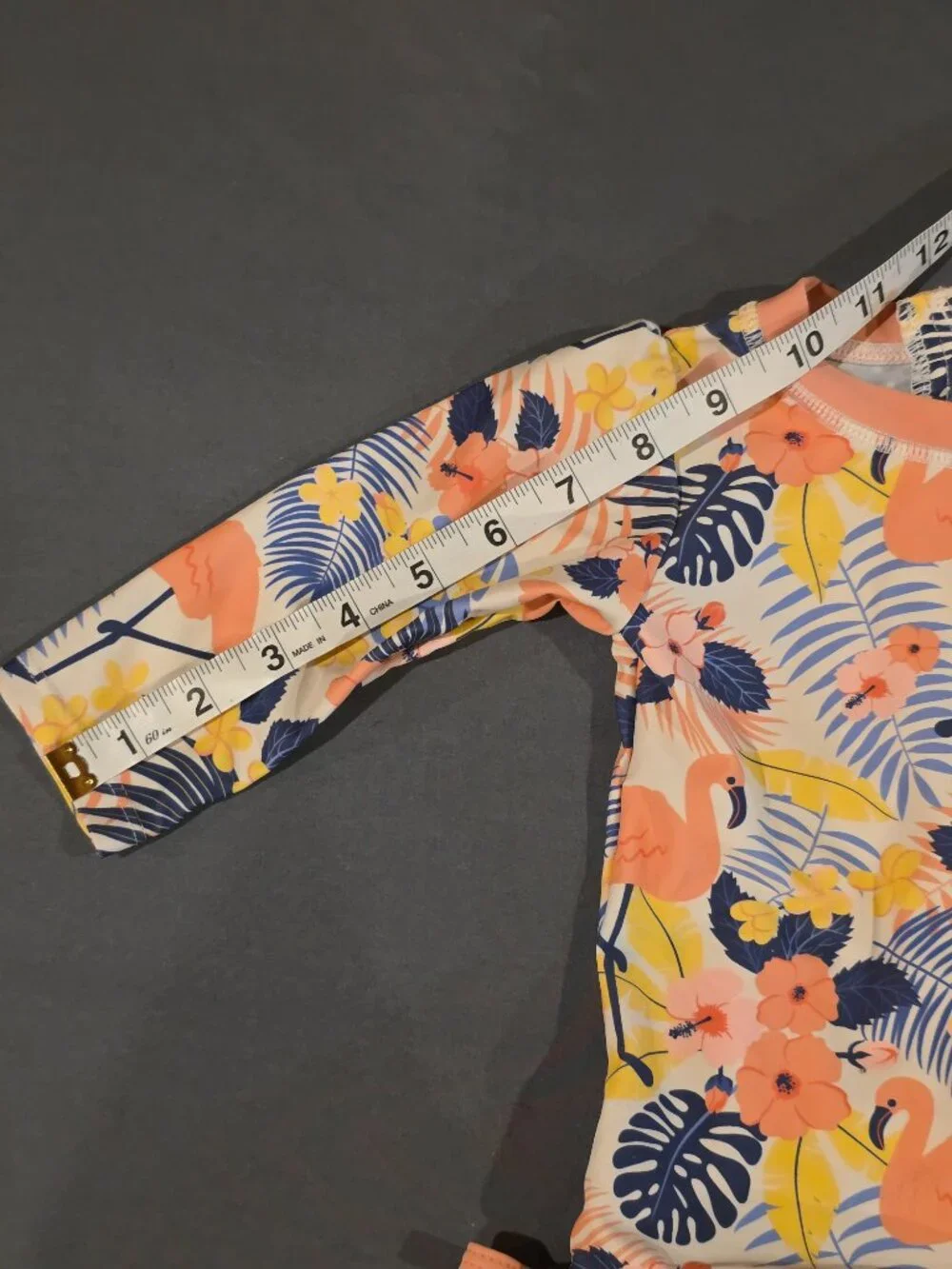 Ruffle Butts Girls Size 12-18 Month Long Sleeve Swimsuit